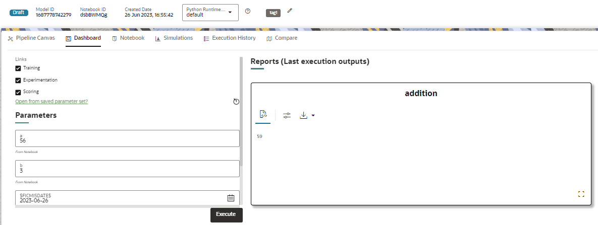 This image displays the Dashboard.