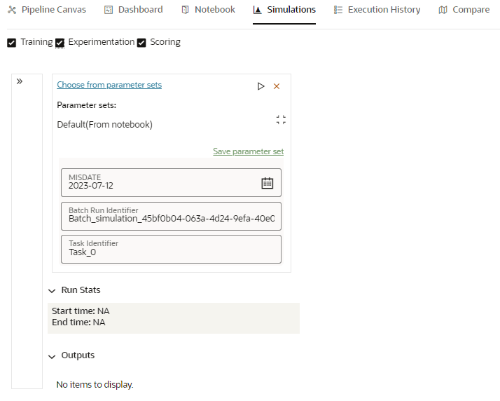 This image displays the Simulation tab.