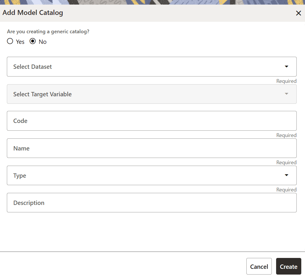 Add Model Catalog