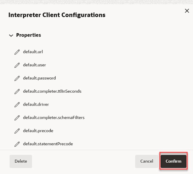 Interpreter Client Configurations