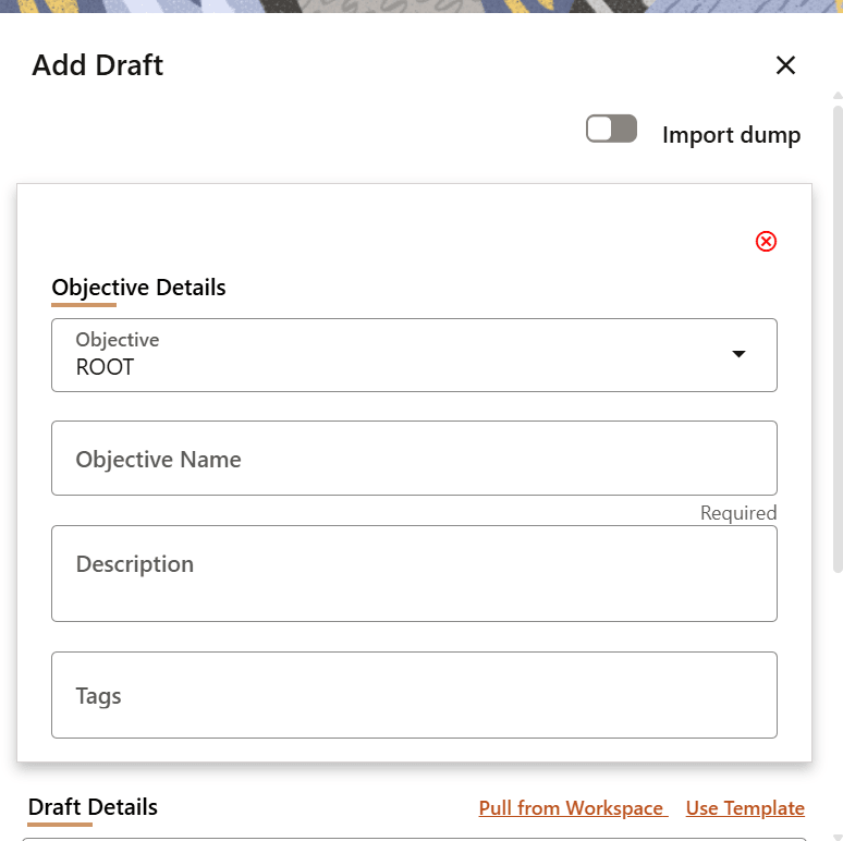 Objective Details