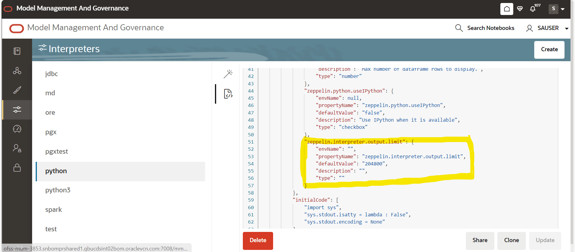 This image displays the Properties screen.
