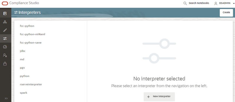 Interpreters' screen
