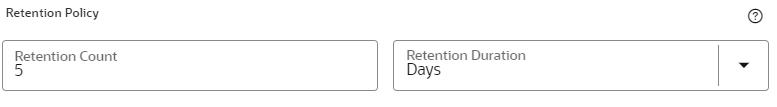 This image displays the Retention Durations tab.