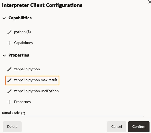 Zeppelin Python maxResult