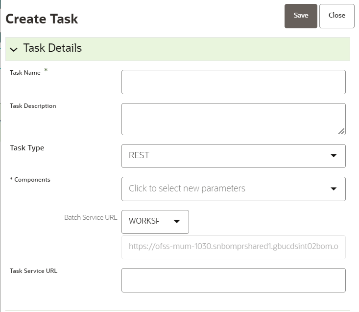 This image displays the Create Task. This image displays the Create Task.