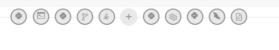 This image displays the Interpreter toolbar.