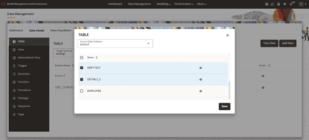 This image displays the Source Schema dropdown.