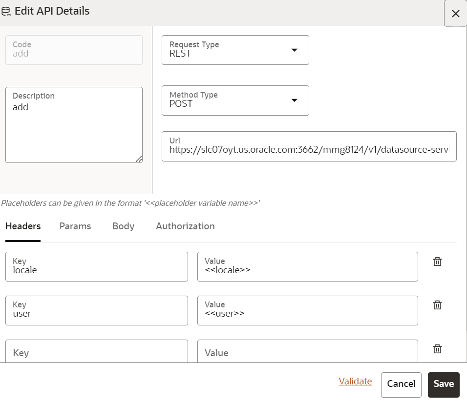 Edit an API Registry