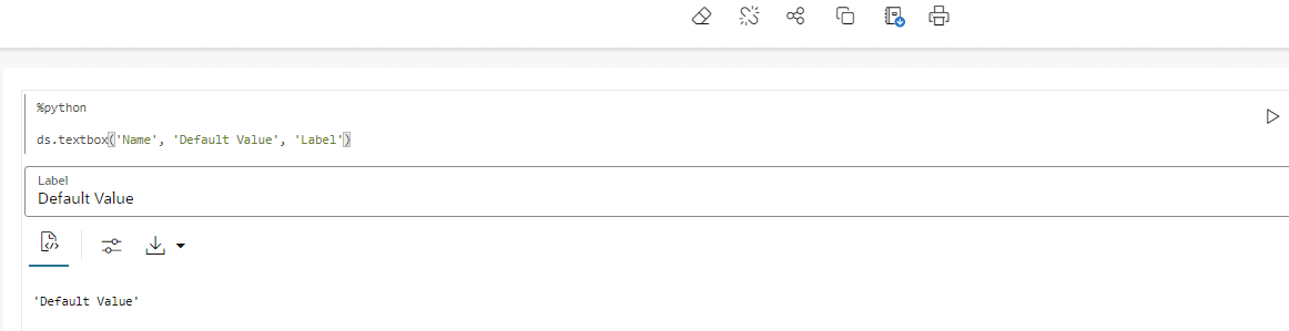 This image displays the Run the script and display tab.