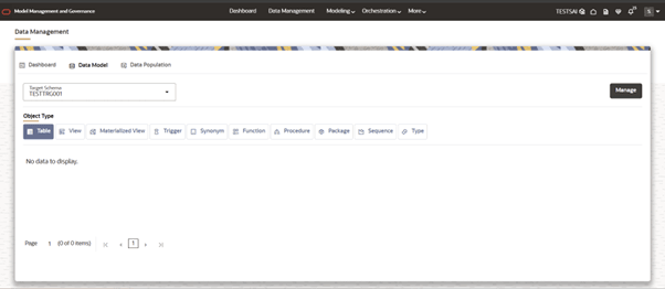 This image displays the Data Modeling tab. This image displays the Data Modeling tab.