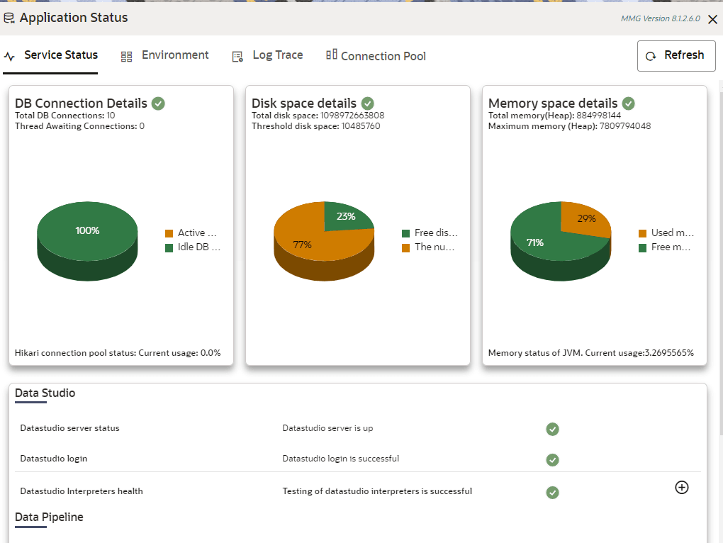 This image displays the Application Status. This image displays the Application Status.