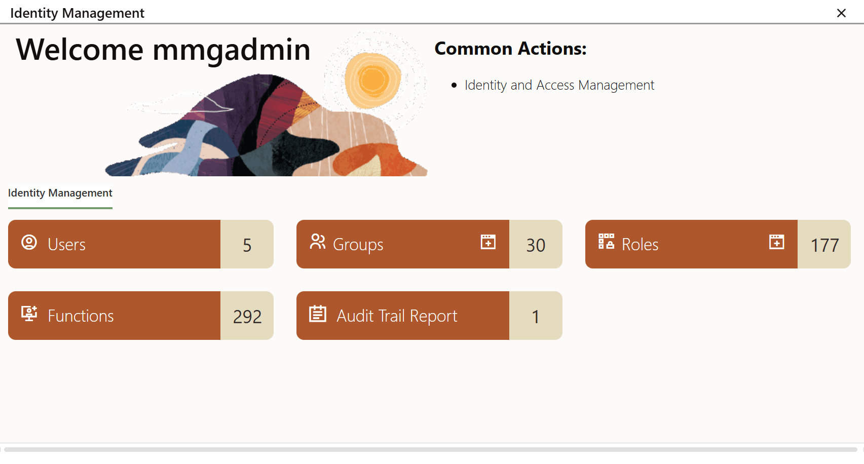 The Identity Management Page The Identity Management Page