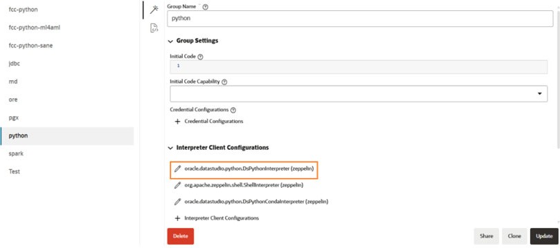Interpreter Client Configurations Interpreter Client Configurations