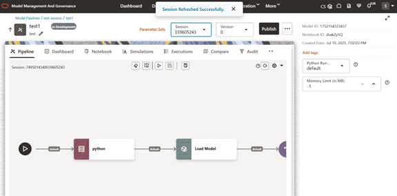 This image displays the Refreshing a Session. This image displays the Refreshing a Session.