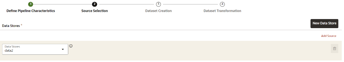 This image displays the Source Selection Details screen. This image displays the Source Selection Details screen.