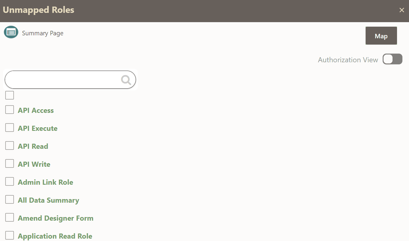 Unmapped Roles Unmapped Roles