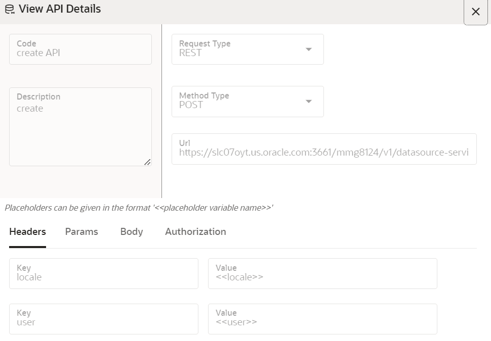 This image displays the View API Details.