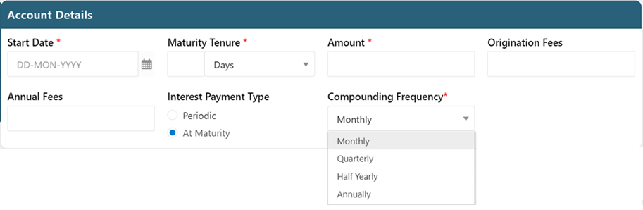 Account Details Table Account Details Table