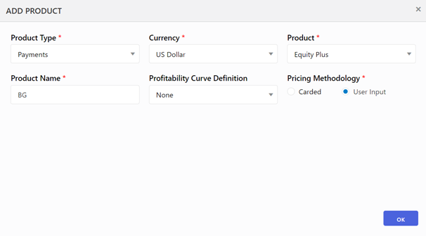Payments ADD Product Screen Payments ADD Product Screen