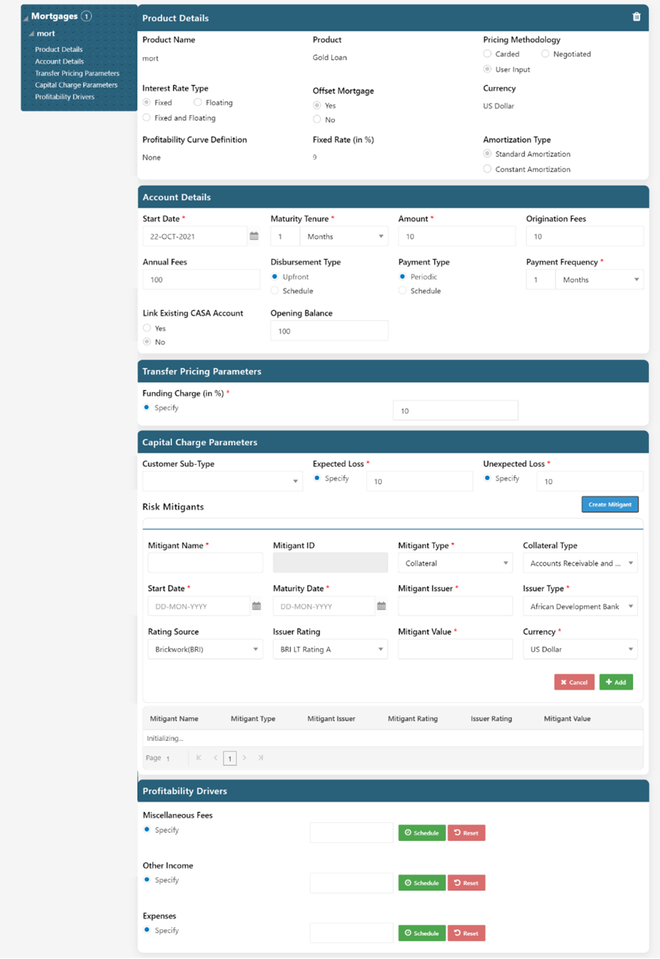 Mortgage Product Type