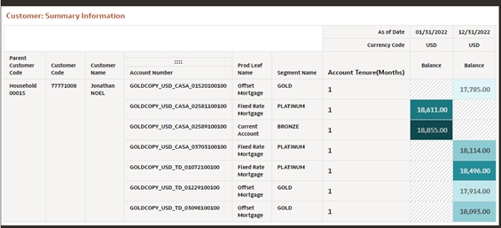 Report - Customer : Summary Information