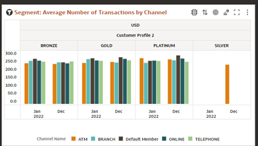 Report : Average Number of Transactions by Channel for selected Segment