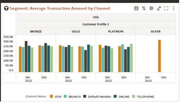 Report : Average Transaction Amount by Channel for selected segment