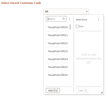 Parent Customer Code