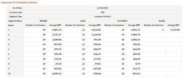 Table Segment Profitability Deciles Table Segment Profitability Deciles