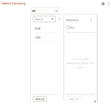 In-canvas Prompt Filters for Currency