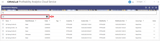 Segmentation Mapping- Field Search Segmentation Mapping- Field Search