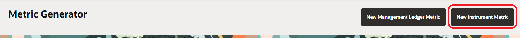New Instrument Metric