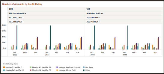 Number of Accounts by Credit Rating Report