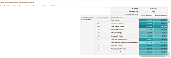 Report - Relationship Manager Income Statement Report - Relationship Manager Income Statement