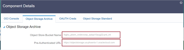 Object Storage Archive Object Storage Archive