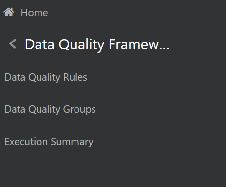 This image displays the Data Quality Framework.
