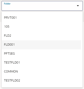 This image displays the Group Folder Name Dropdown.