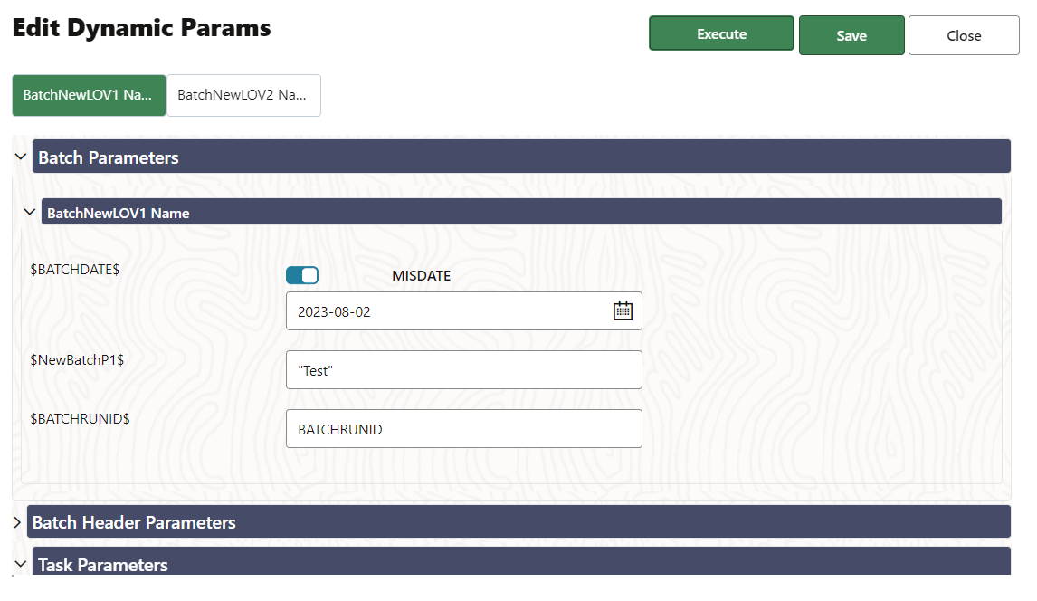 This image displays the Edit Dynamic Params.