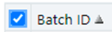 This image displays the Batch ID button.