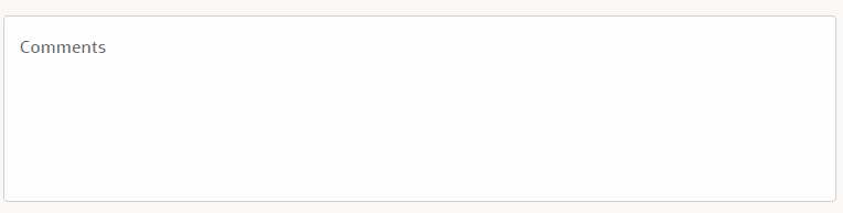This image displays the Comments Box. This image displays the Comments Box.
