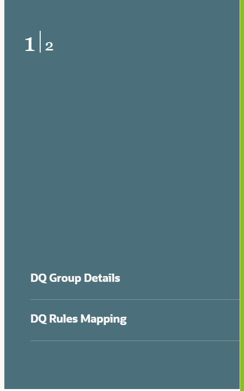 This image displays the Data Quality Rules Canvas. This image displays the Data Quality Rules Canvas.