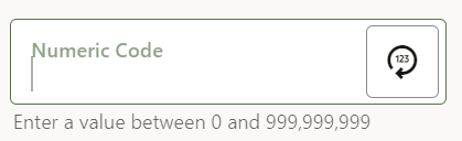 This image displays the Number Text Box. This image displays the Number Text Box.