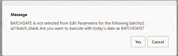 This image displays the Popup Box Message. This image displays the Popup Box Message.
