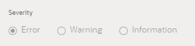 This image displays the Select Severity. This image displays the Select Severity.