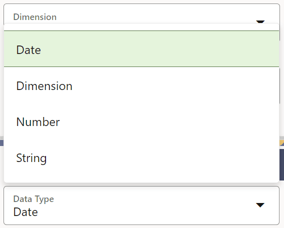 This image displays the Single Select List View. This image displays the Single Select List View.