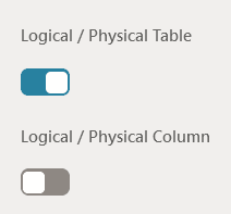 This image displays the Toggle button. This image displays the Toggle button.