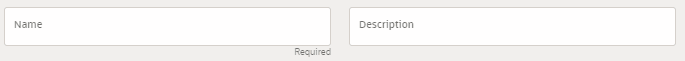 This image displays the Name and Description Text Box. This image displays the Name and Description Text Box.