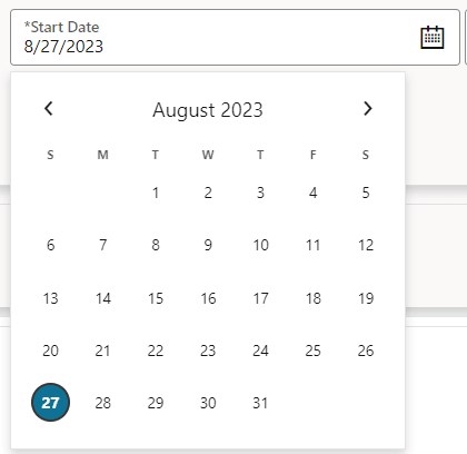 This image displays the Input Date.
