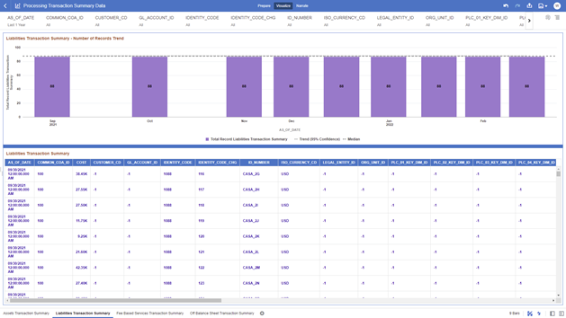 The Liabilities Transaction Summary Report provides the analysis capability on the Liability Transaction Summary Table. The Liabilities Transaction Summary Report provides the analysis capability on the Liability Transaction Summary Table.